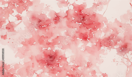 Vibrant Watercolor Painting Abstract Brush Texture With Splashes Pink And White Design Background