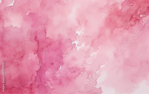 Colorful Abstract Pink Watercolor Smudge Background