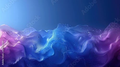 Blue and Pink Background With Water Droplets