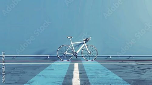 Capturing the dynamic essence of a Cycling Event, showcasing a Sporty Podium against a Bicycle Race Track backdrop, perfect for cycling gear enthusiasts.