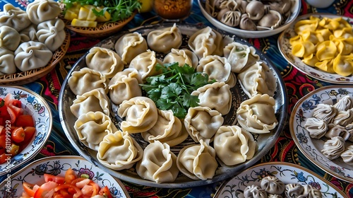 "Exquisite Dumplings: A Fusion of Culinary Traditions - Traditional Pelmeni Meets Momos in a Delicious Cultural Blend." 