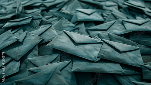 Stack of Green Envelopes