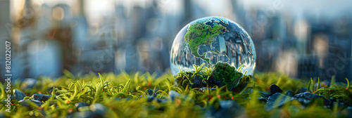 Environmental Consultant Evaluating International Sites: Ensuring Global Compliance Stock Photo