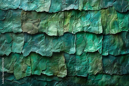 An illustration of green colored paper, high quality, high resolution