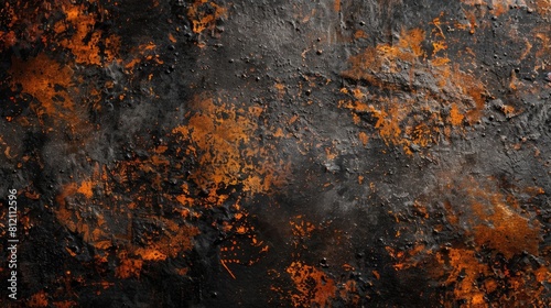 Black abstract background of rust and scratches. Wallpaper for PC or other needs.