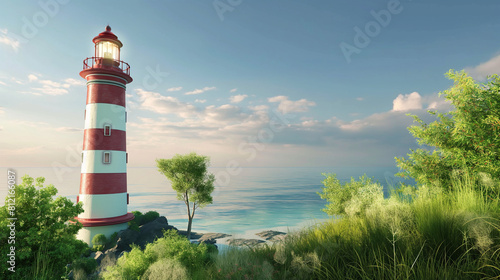 lighthouse on the coast of state