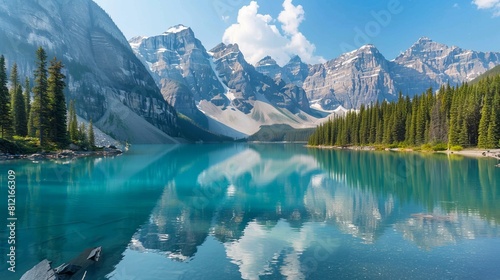 Discover the breathtaking natural beauty of Banff National Park in Alberta, Canada, with its towering mountains, turquoise lakes, and abundant wildlife.