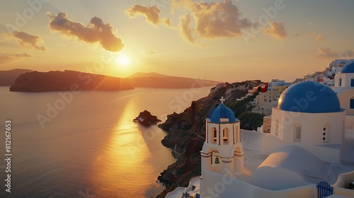 Discover the picturesque beauty of Santorini, Greece, with its whitewashed buildings, blue-domed churches, and breathtaking sunsets.