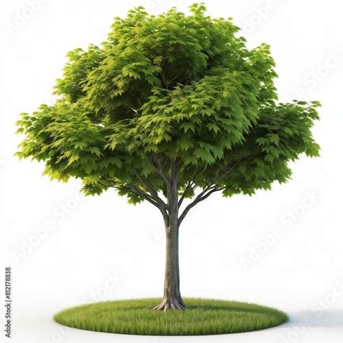 Maple tree Acer pseudoplatanus graphical asset
