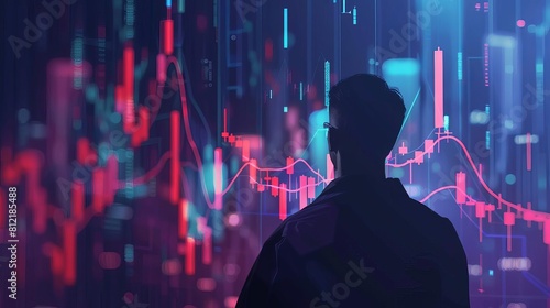 investing in dividend stocks or cryptocurrency for financial freedom concept illustration