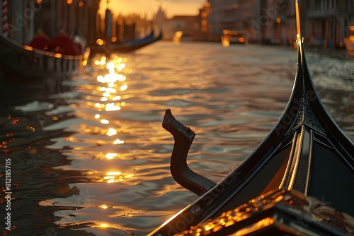 Gondola ride along the Grand Canal in Venice, Italy