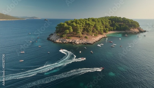 Enjoy motorboat water sports on the island