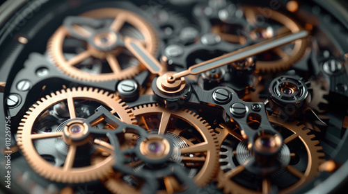 Precision Unveiled: Dynamic Macro of Watch Mechanism