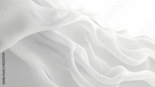 Close Up View of White Fabric