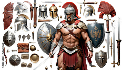 military spartan realistic illustration greek soldier art antique ancient armor warrior sword shield armoring mediaeval army sparta courageous wallpaper war king helmet knight masculine general