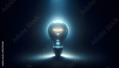 Navy glowing bulb