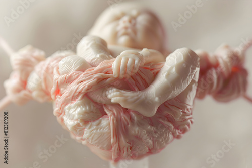 The Lifeline - A Close-Up Image Highlighting a Newborn Baby’s Clamped Umbilical Cord