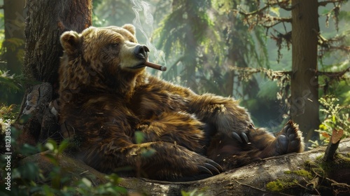 Human-Induced Harm: bear smoking , Mirroring Human Behavior, social learning, better for lectures to enhance lessons on animal behavior, cognition, or social dynamics.