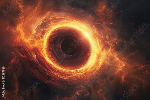 Gazing into the abyss of a supermassive black hole.