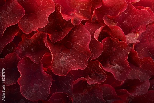 Red cabbage leaves texture.