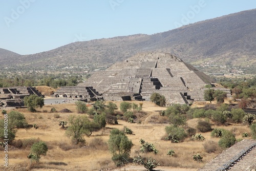 Panoramic view of the Pyramid of the Moon