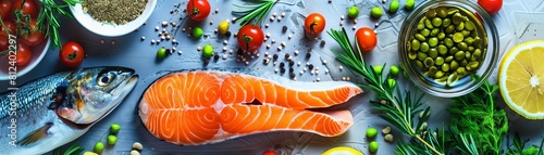 Develop an infographic that highlights the nutritional benefits of Norwegian seafood, including omega3 fatty acids, protein, and vitamins, using engaging visuals and concise text to educate consumers