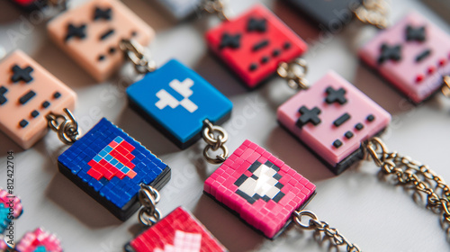 Collection of Retro Video Game Controller Keychains