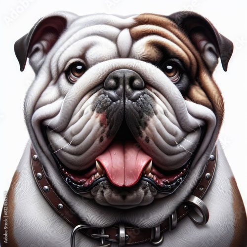 A dog with a collar image attractive illustrator.
