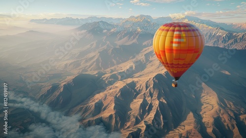 a hot air balloon to take off