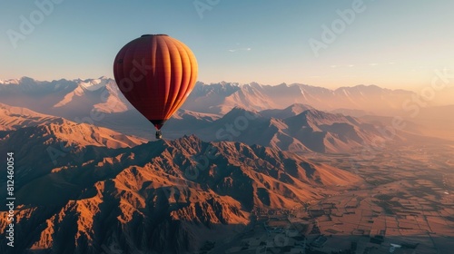 a hot air balloon to take off