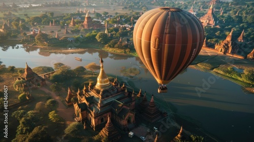 photograph of Take a balloon ride to see Bagan Pagoda, Burma