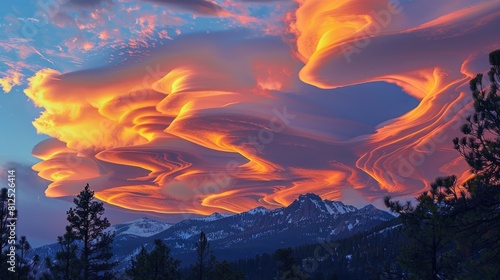 A sky resembling melting marshmallows