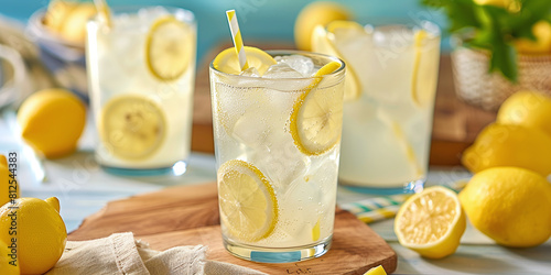Classic Lemonade A timeless favorite made with freshly squeezed lemon juice, water, and sugar, offering a perfect balance of tartness and sweetness