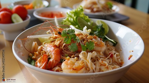 Try this spicy noodle salad with seafood, a traditional Thai dish called "yum woon sen." It's a hot and tangy treat.