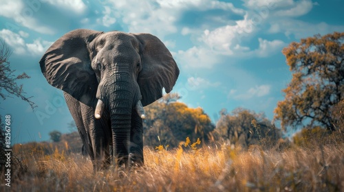 Majestic African Elephant in Kruger National Park during Safari Adventure