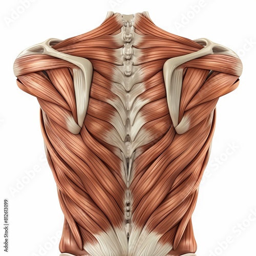 Human back muscle anatomy