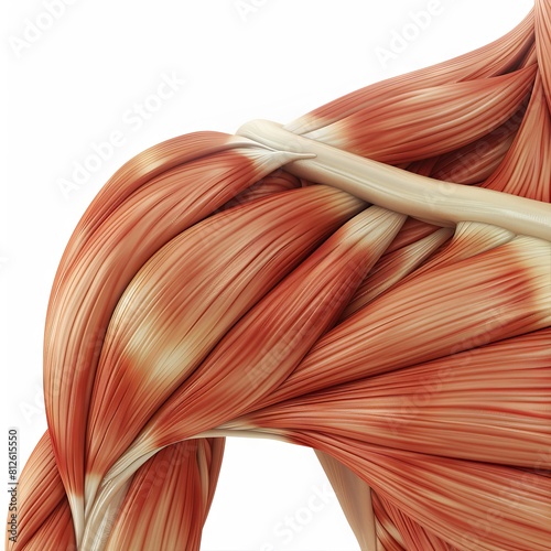 This is a detailed diagram of the shoulder muscles.