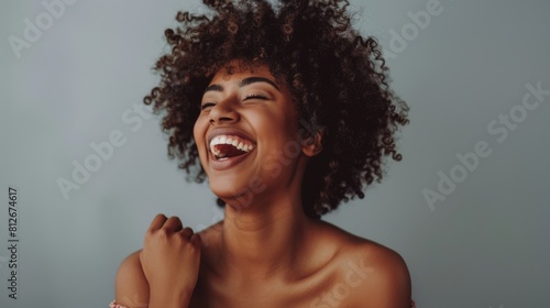 Joyful Woman with Radiant Smile