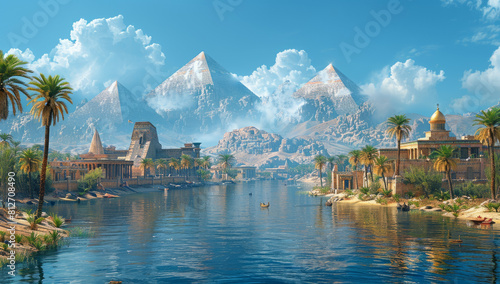 Virtual Tour: 3D Nile River and Remarkable Pyramids