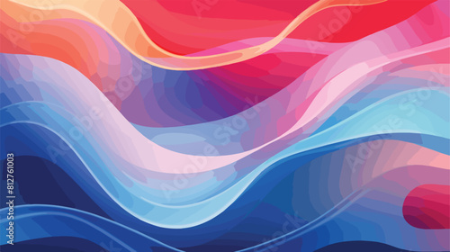 Abstract background with rainbow wave and liquid ne