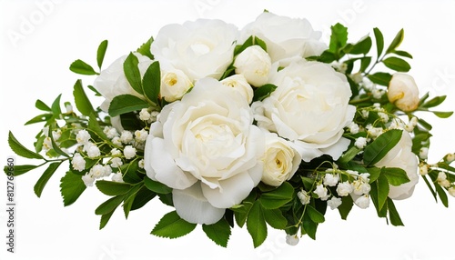 white bouquet png ai generated illustration