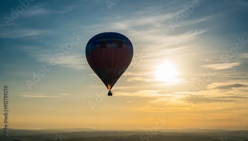 air balloon on the pastel sky