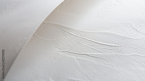A white paper texture background with a white line that is slightly curved
