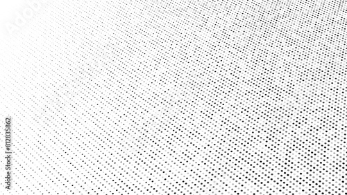 Geometric Halftone with random gradient dynamic fade out