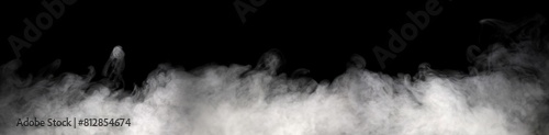 abstract vapor water, white smoke steam isolated on a black background. concept of texture cold mist or hot vapor, fog effect, and cloud for design air pollution, element smog