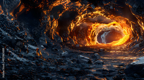 Exploring Mystical Lava Tubes and Caves: Stunningly Realistic Images of Earth s Subterranean Wonders