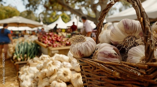 The Gilroy Garlic Festival in California USA an iconic summer event celebrating the culinary uses of garlic with dishes from around the world live coo
