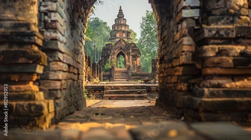 The ruins of Wiang Kum Kam in Chiang Mai Thailand an ancient city discovered beneath the mud after being flooded over 700 years ago showcasing early L