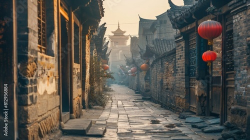 The Ancient City of Pingyao in Shanxi China an exceptionally well-preserved example of a traditional Han Chinese city from the Ming and Qing dynasties