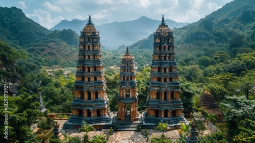Po Nagar Cham Towers in Nha Trang Vietnam a complex of ancient Cham civilization temples dedicated to the goddess Yan Po Nagar blending Hindu and indi